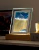 3D Square Flowing Sand Mini Hourglass LED Table Lamp