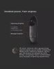 W-Sonic Facial Exfoliating Cleansing Brush Massager Black